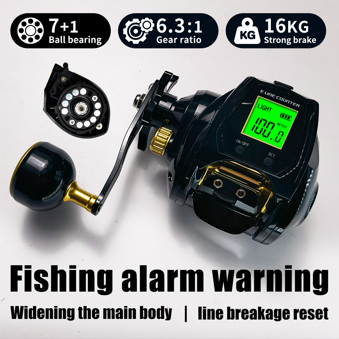 Trolling Reel - Carrete de pesca con pantalla digital