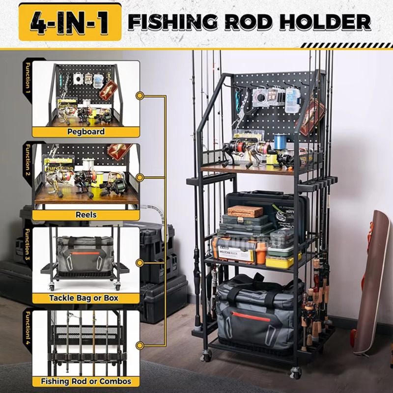 Estante para guardar equipos d - Fly Reel reseña y precio