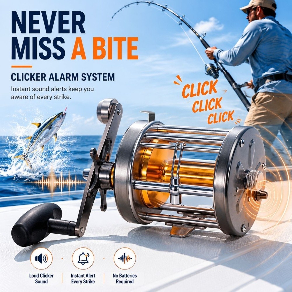 Carrete de Pesca de Arrastre M - Trolling Reel reseña y precio